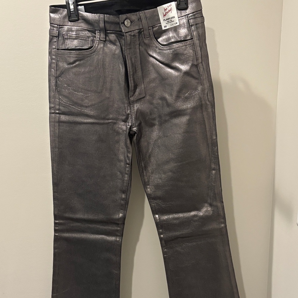 Joe's Jeans Metallic Flare Pants